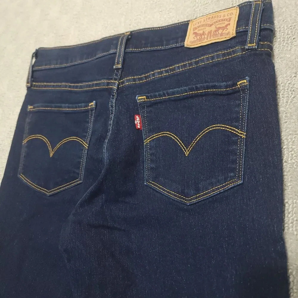 Levis 311 Shaping Skinny Jeans Womens Size 27 Mid Rise Blue Stretch Denim Pants